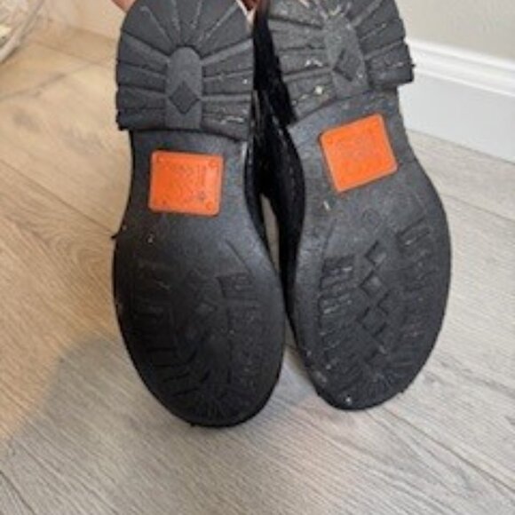 Michael Kors Rubber Rain Lace Up Boots  Black Size 8 - Picture 9 of 9